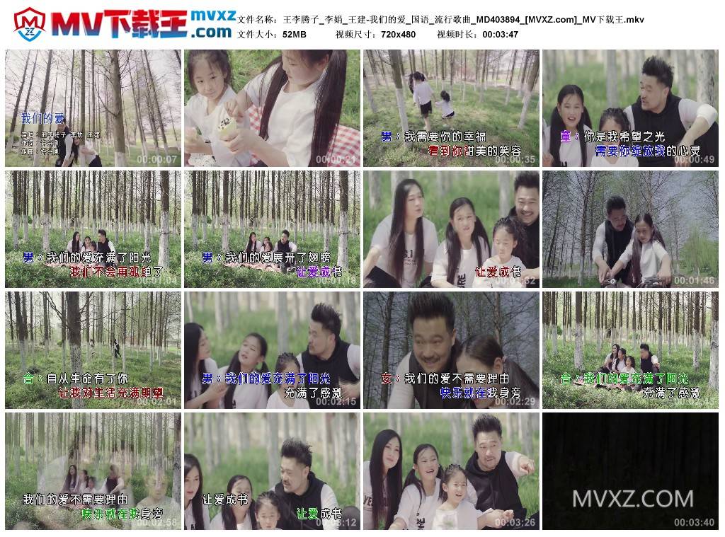 王李腾子_李娟_王建-我们的爱_国语_流行歌曲_MD403894